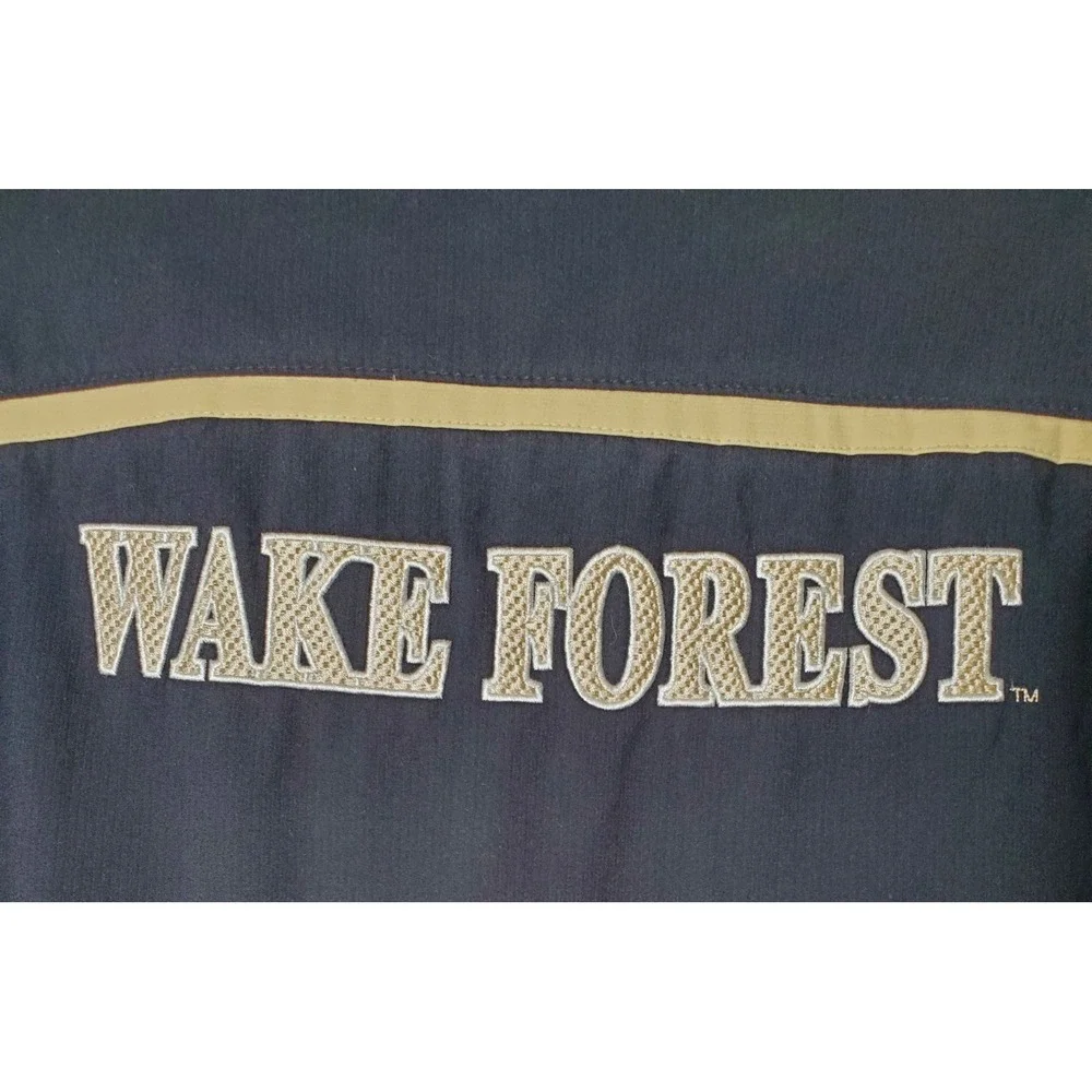 Nike Fit Therma Team Fleece Zip Jacket Wake Forest WFU Logo XXL 2XL Black‎ ACC